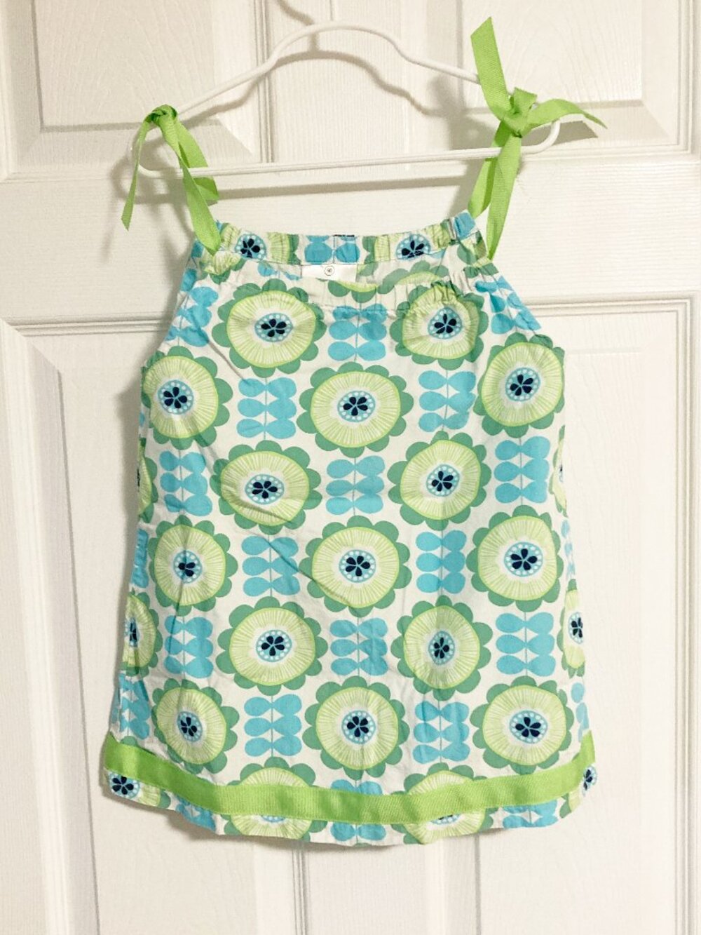 Hanna Andersson Tie-Shoulder Tank Shift Dress Size 90 [US Toddler 3]